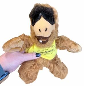 Vintage 80s Alf Suction Cup Car Window Mirror Plush No Problem Retro Nostalgia